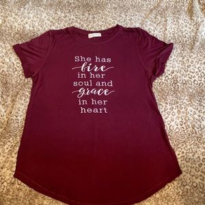 Super soft inspiration quote tee!